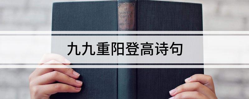 重阳登高畅秋志_登高重阳节_重阳登高诗句的意思